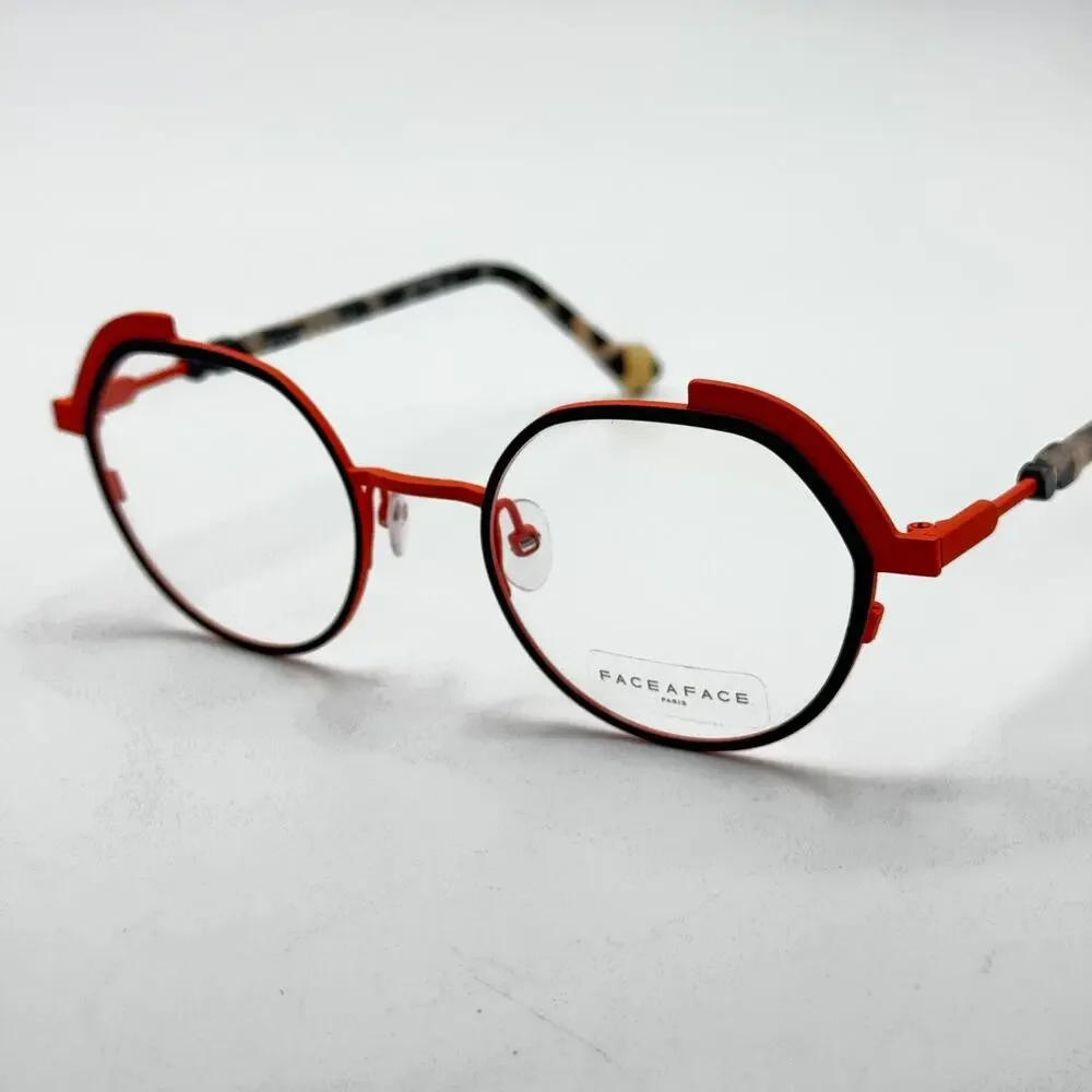 Face a Face Eyeglasses Frame Cialos 1 Col 9130 Dark Violet Geometric 47-20-144